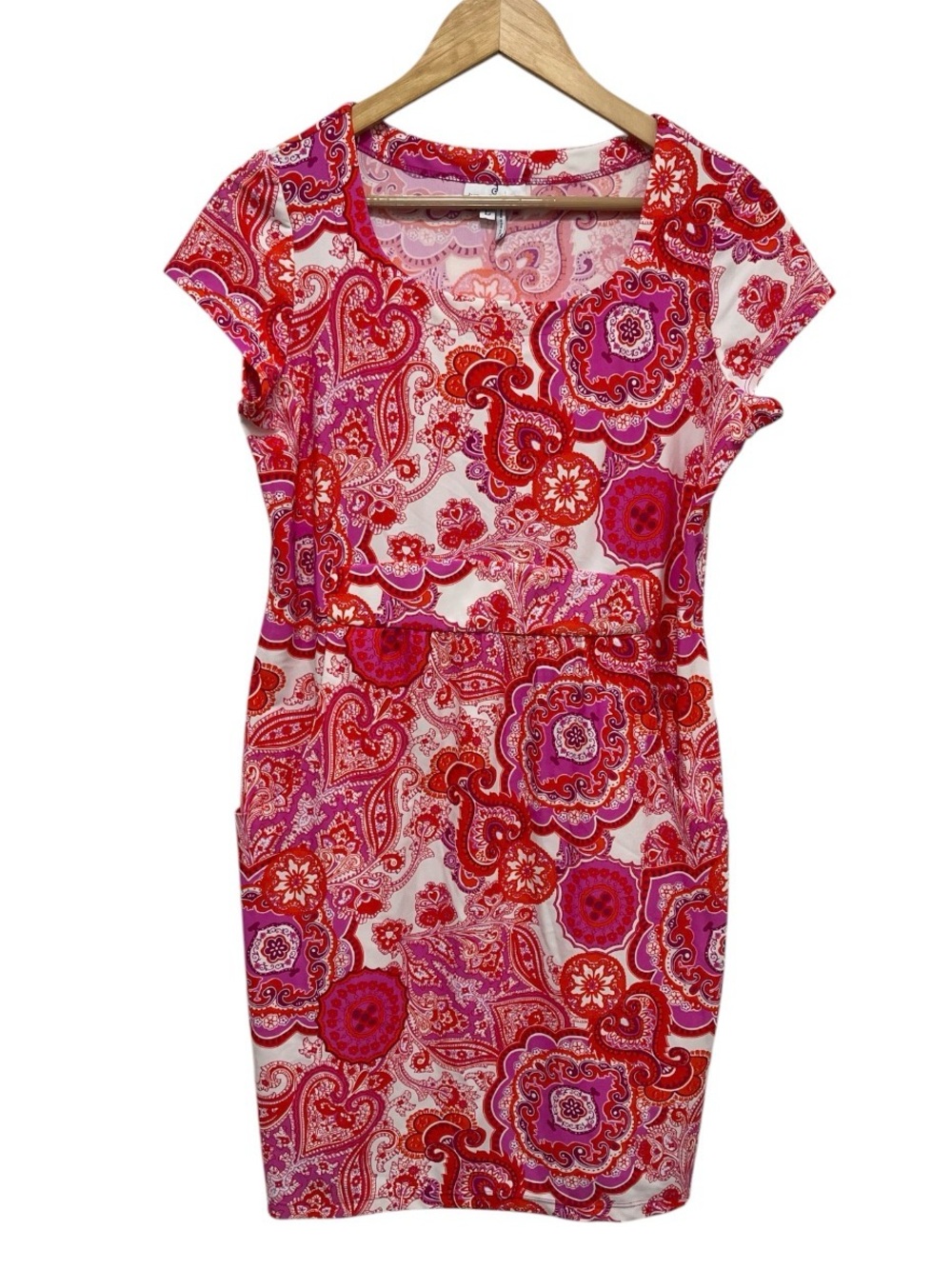Jude CONNALLY Paisley Print Mini Dress With Pockets Size Large